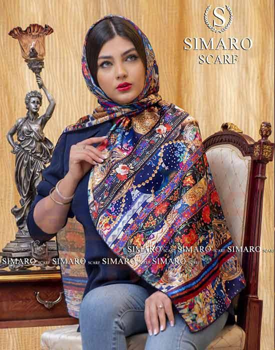 Silk scarf (code 717) Simaro